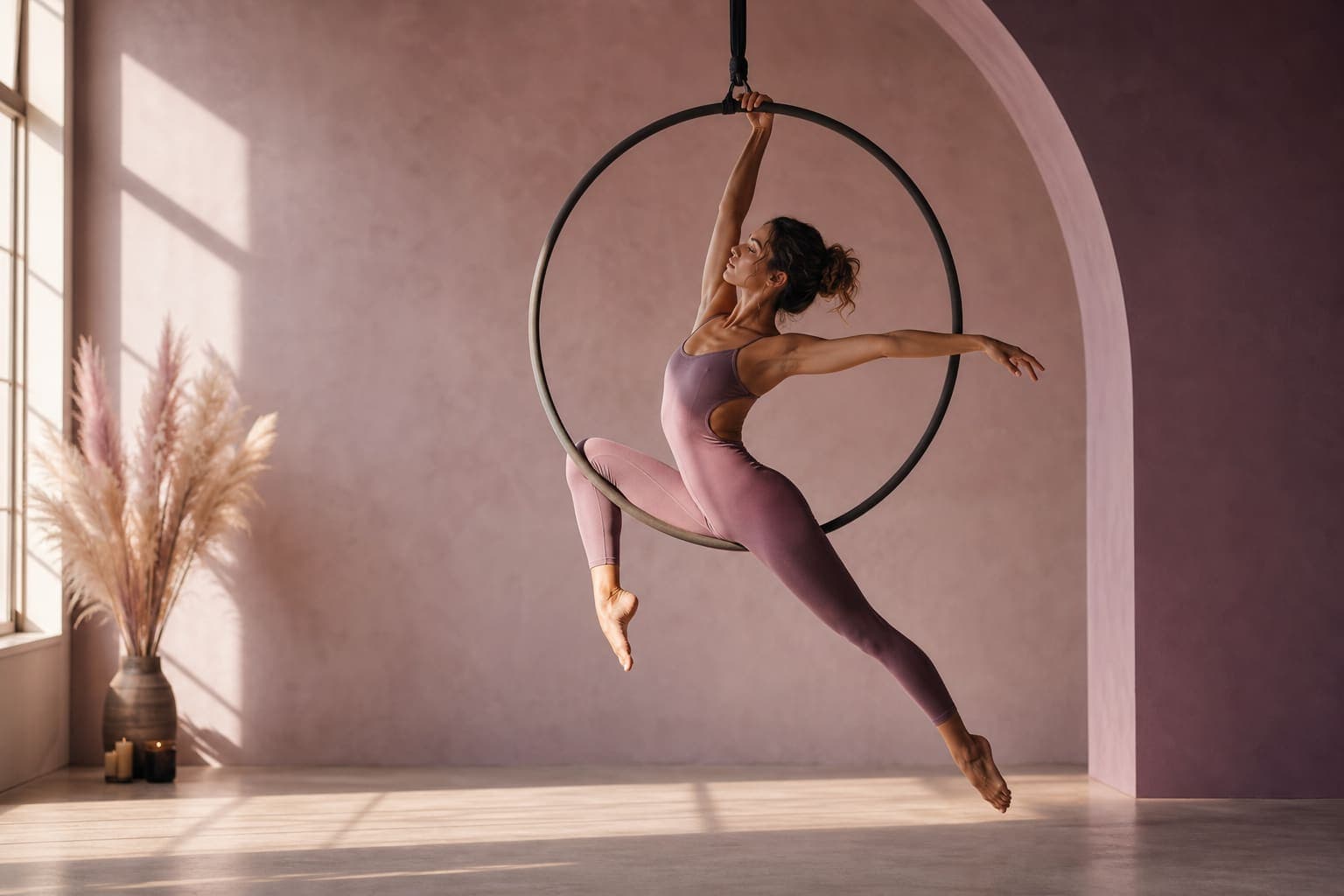 Aerial Hoop at Wild Hearts Collective